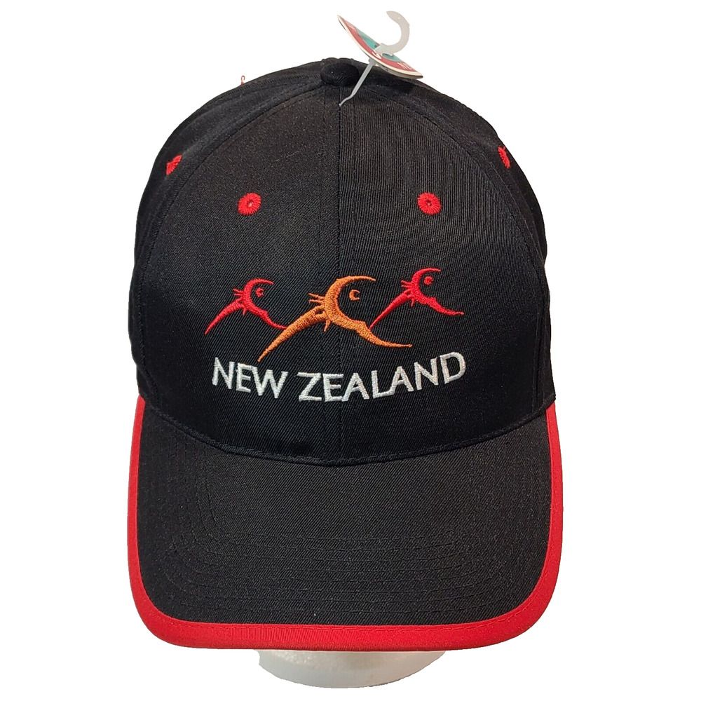 PROKIWI International New Zealand Black Red Snapback Cap Hat New With Tags
